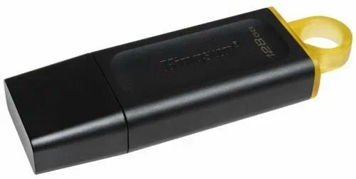 Флеш-драйв 128Gb Kingston DataTraveler Exodia (DTX/128GB), USB 3.2 черный/желтый