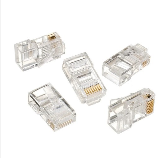 Коннекторы RJ-45 8p8c, кат. 5 (упаковка 100 штук)