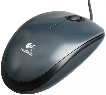 Мышь Logitech M100 черный оптическая проводная (1000dpi)  (910-006652)